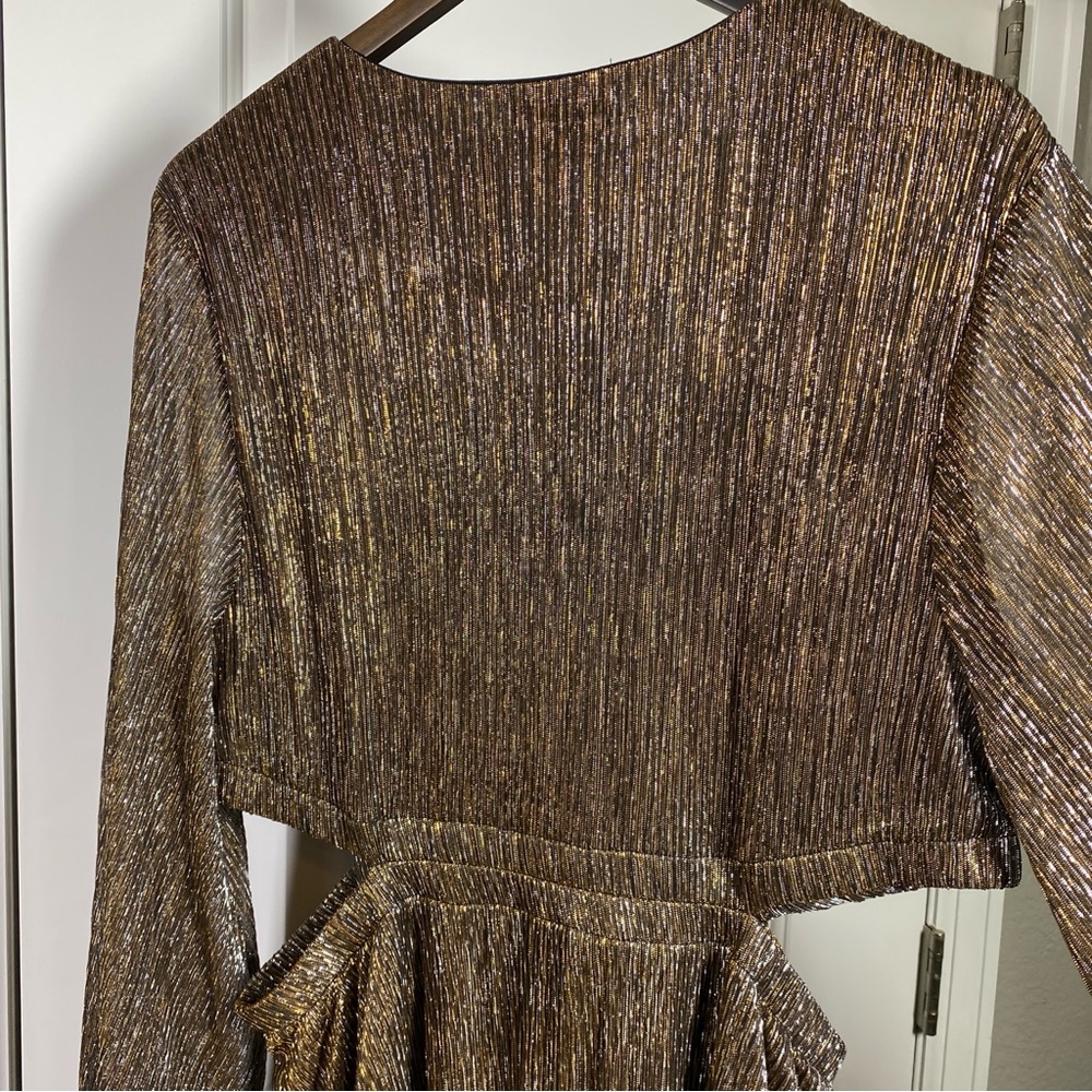 Boden Maxi Cut-Out Party Dress Gold - Size 16 NWT - Picture 11 of 15
